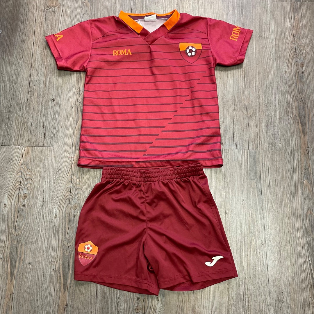 Maroon Joma Roma Soccer Jersey Set, 4-6Y