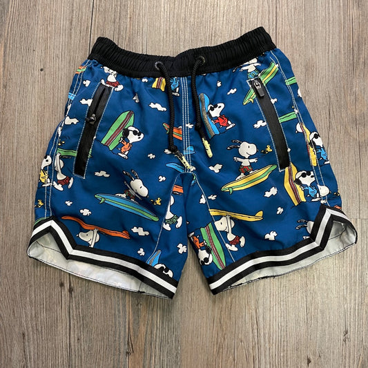 Snoopy Print MC2 Saint Barth Swimming Shorts, 4Y