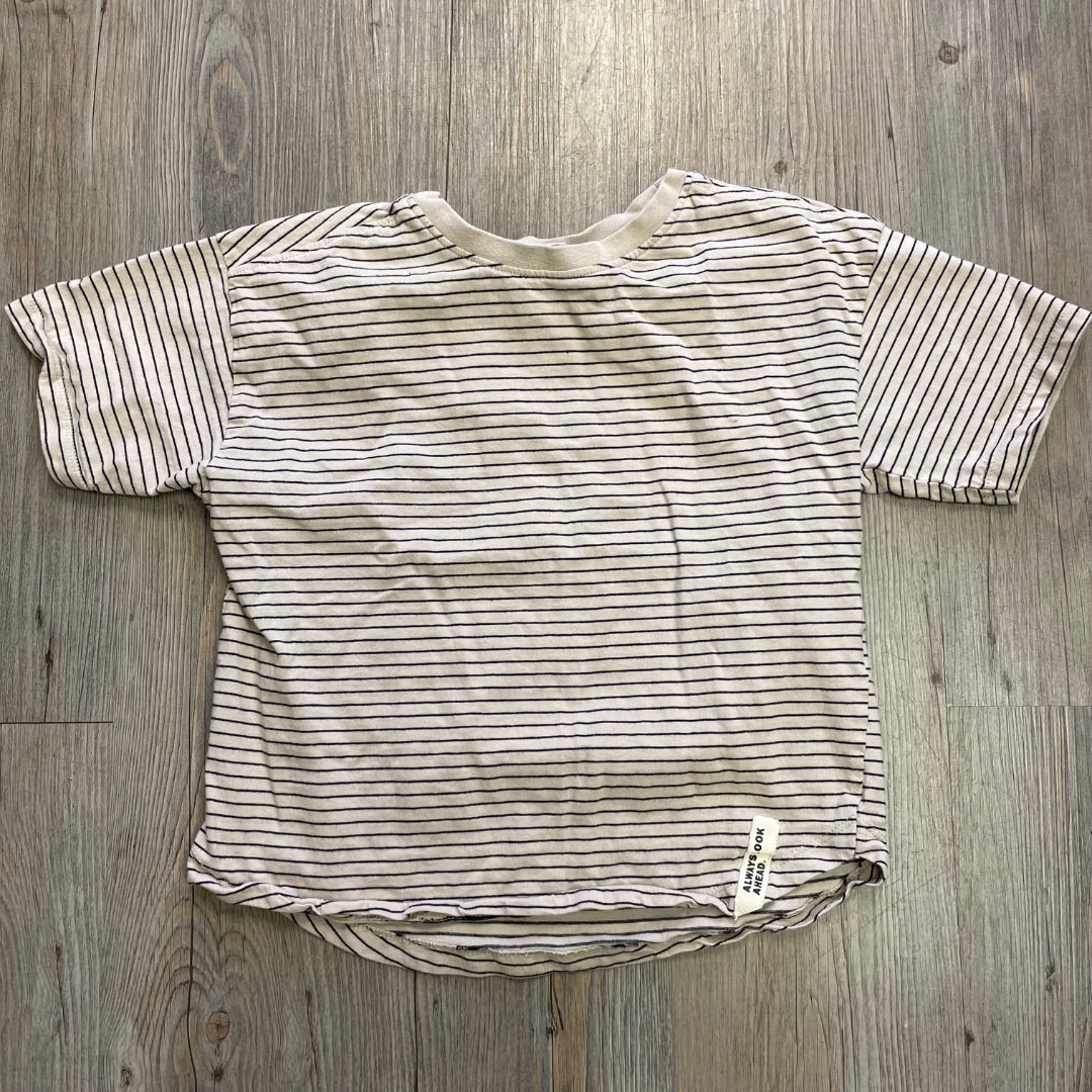 Black Stripe Zara T-Shirt, 7Y