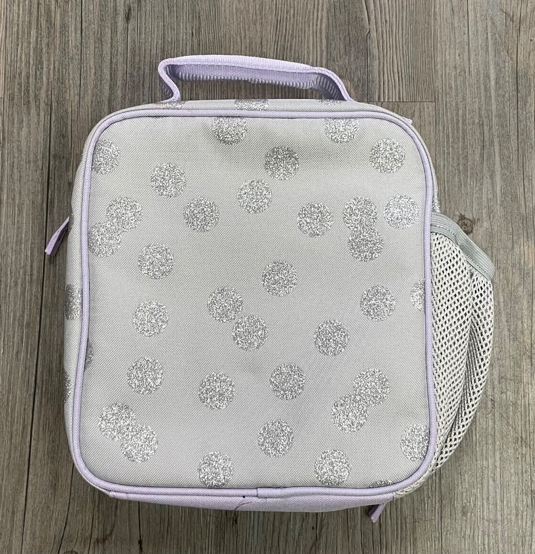 Silver Grey/ Lavander Pottery Barn Lunch Bag, Kids