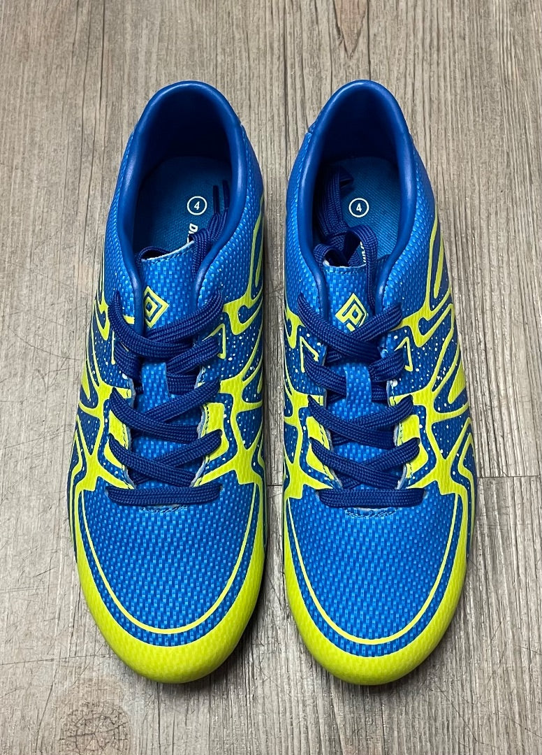 Blue/Lime Dream Pairs Soccer Cleats, 4Y