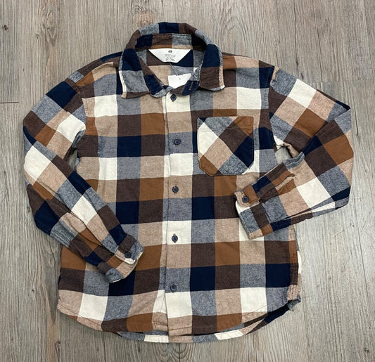 Plaid H&M Flannel Shirt, 7-8Y