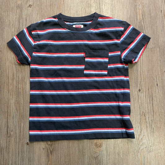 Stripe Levis T-Shirt, 7Y