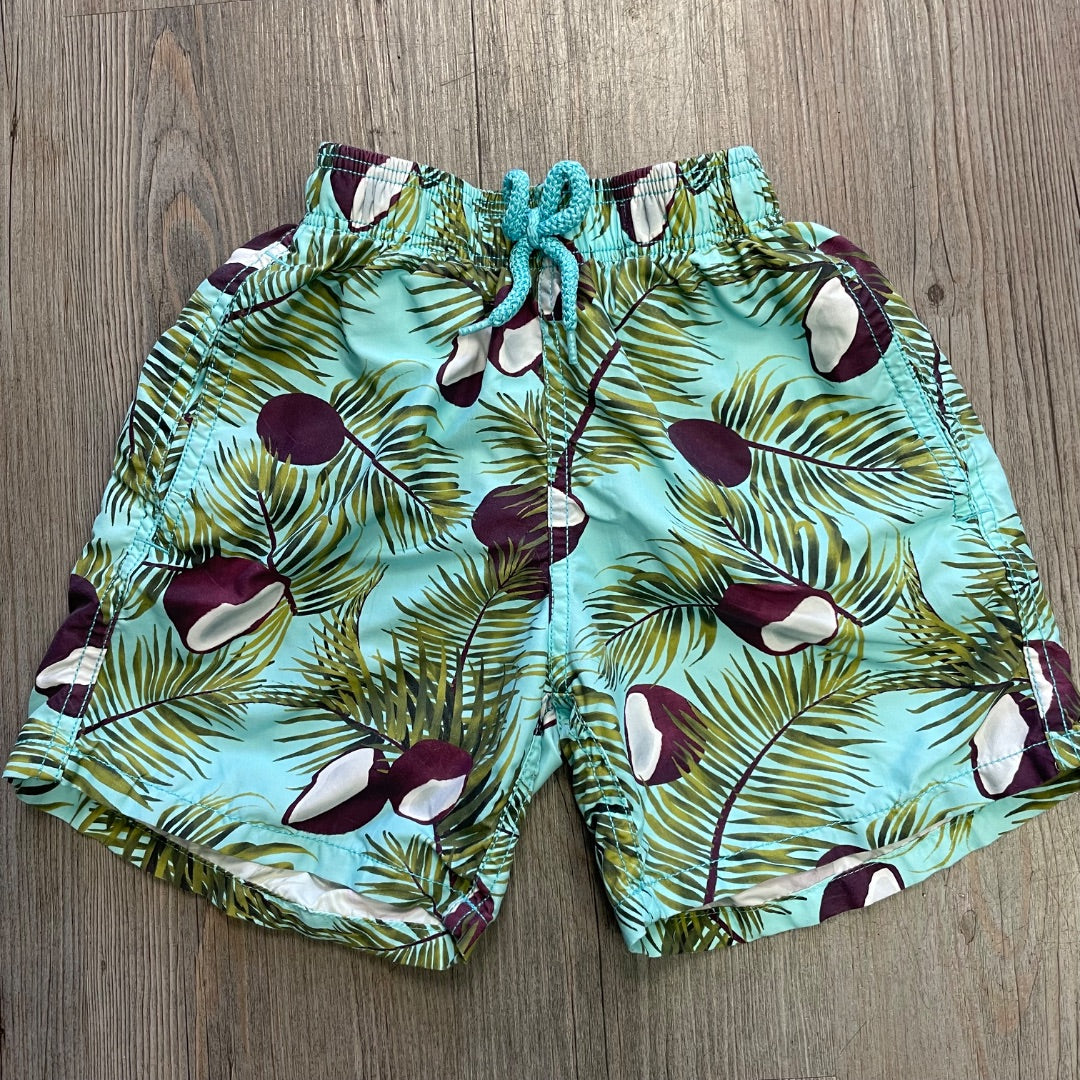 Palm Print Vilebrequin Swimming Shorts, 8Y