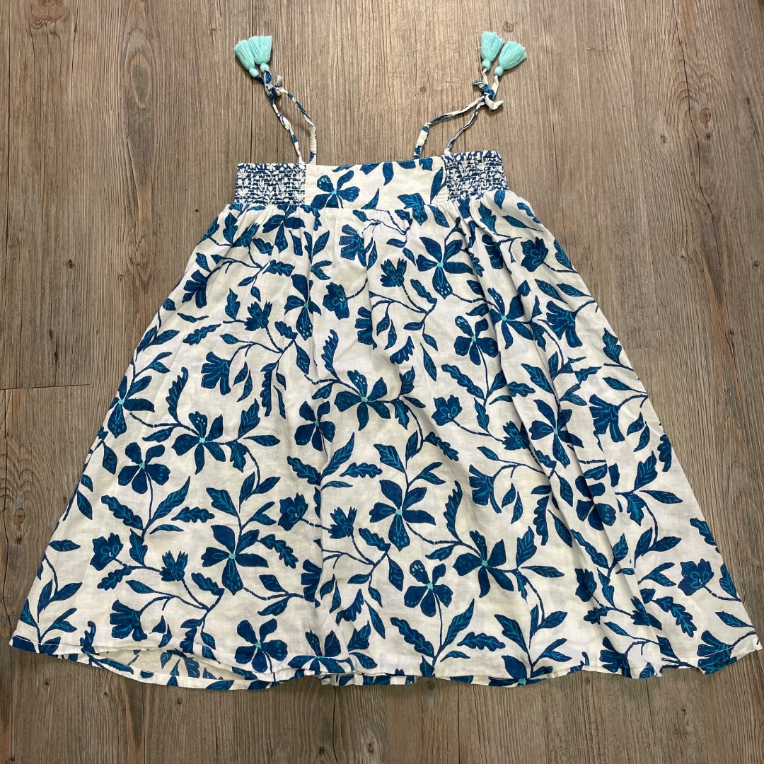Blue Floral Hatley Summer Dress, 7Y