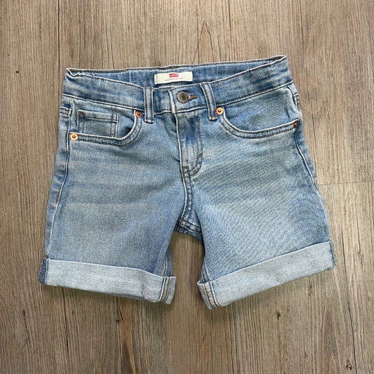 Blue Levis Denim Shorts, 7Y