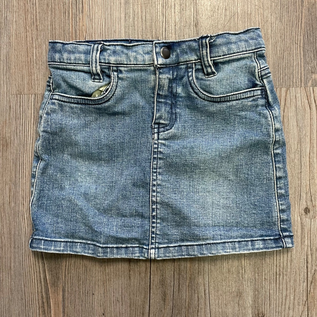 Blue Hatley Denim Skirt, 5Y