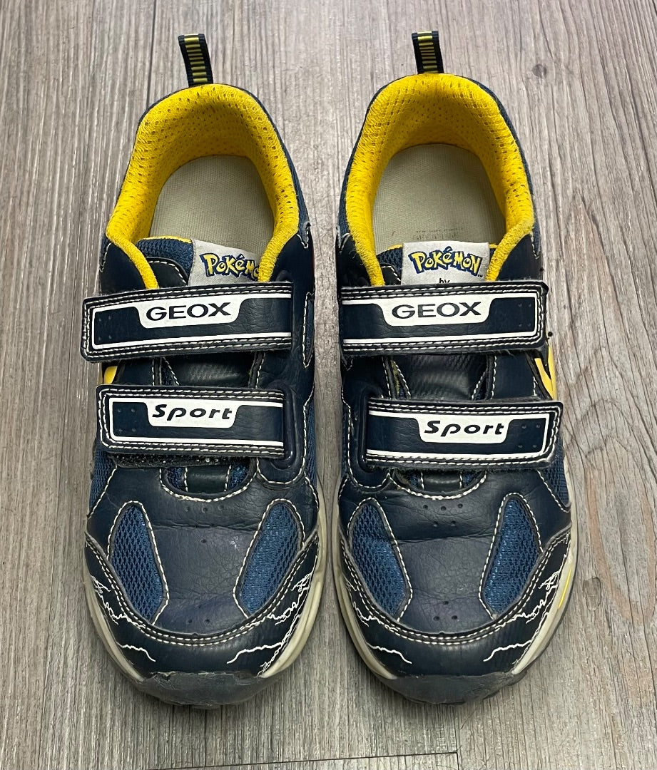 Navy/ Yellow Geox Pokemon Velcro Shoes, 3.5Y