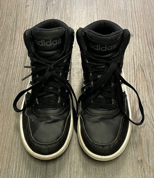 Black Adidas Hightop Shoes, 2Y