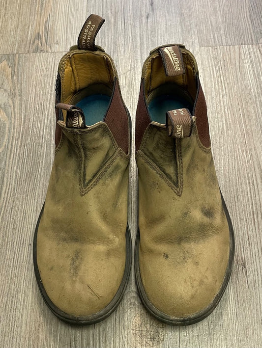 Rustic Brown Bludstone Blunnies Hightop Shoes, 3Y