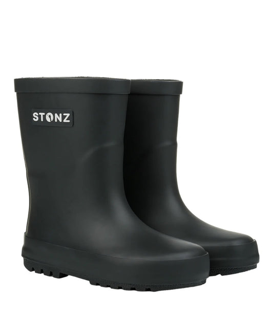 Black Stonz Rain Boots, 13Y