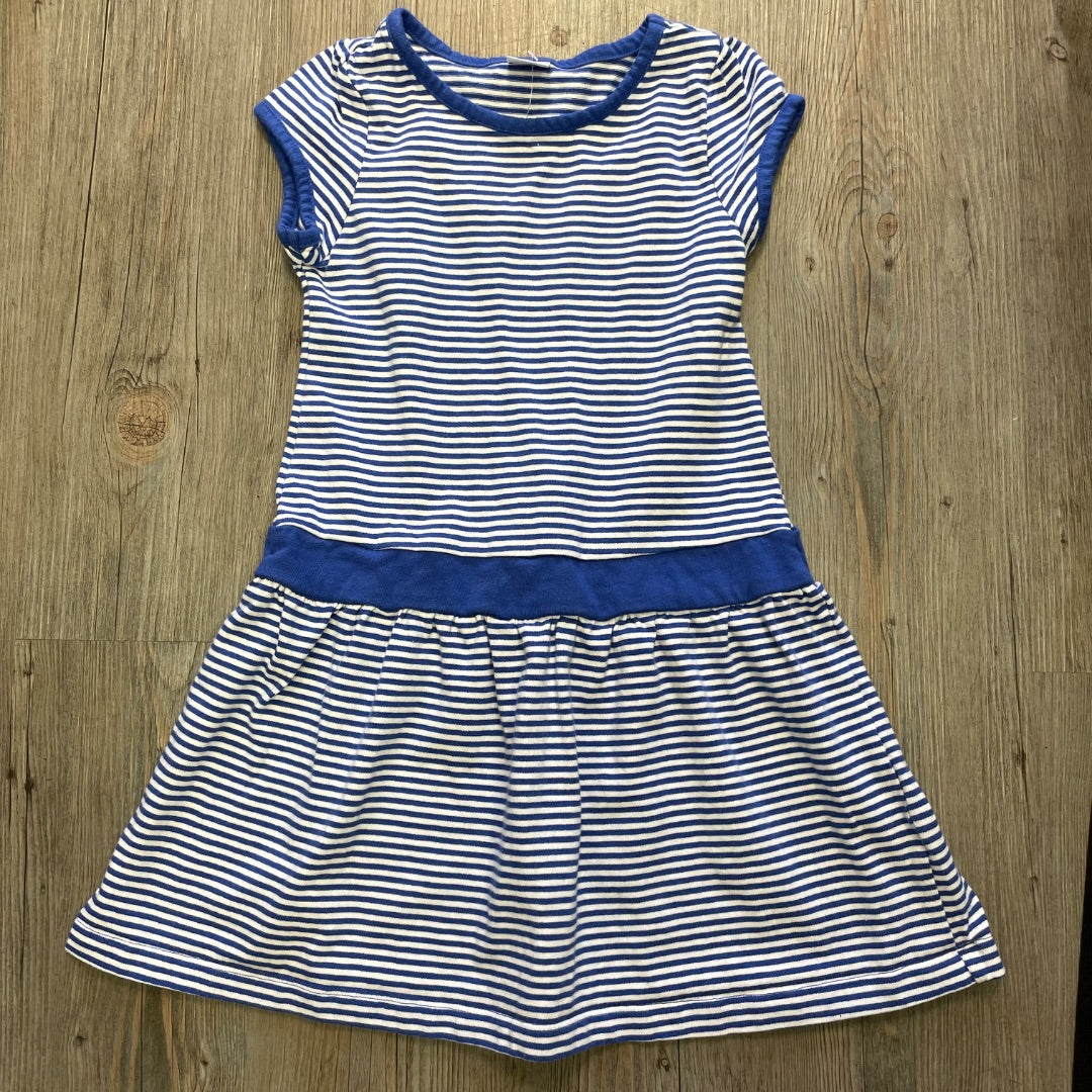 Blue Gymboree Stripe Dress, 5-6Y
