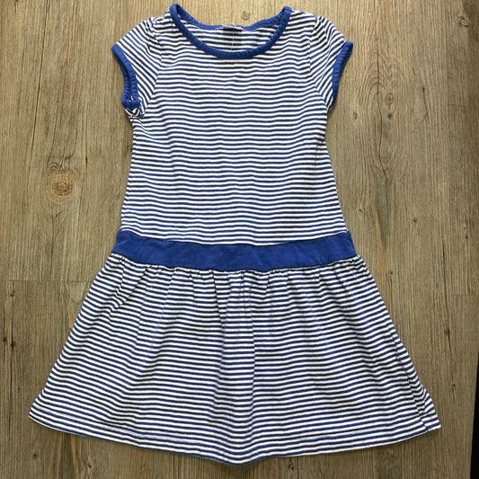 Blue Gymboree Stripe Dress, 5-6Y