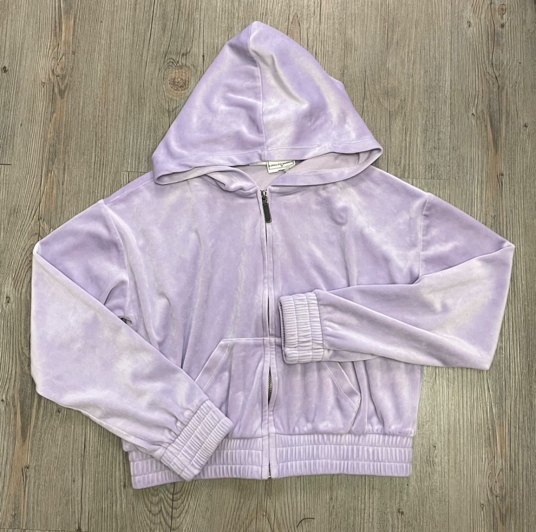 Lavander Nordstrom Cropped Zip Hoodie, 14-16Y
