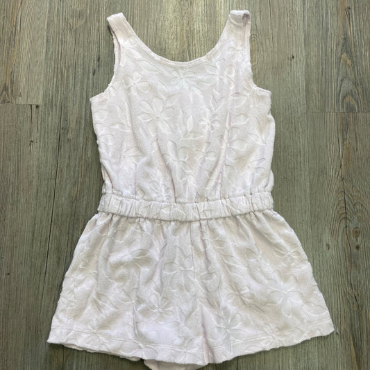 Light Pink Carters Terry Romper, 7Y