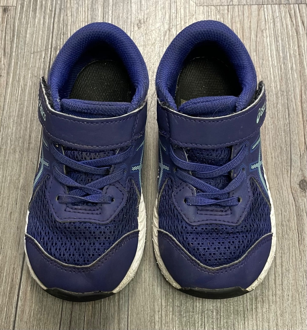 Purple Asics Velcro Shoes, 9T