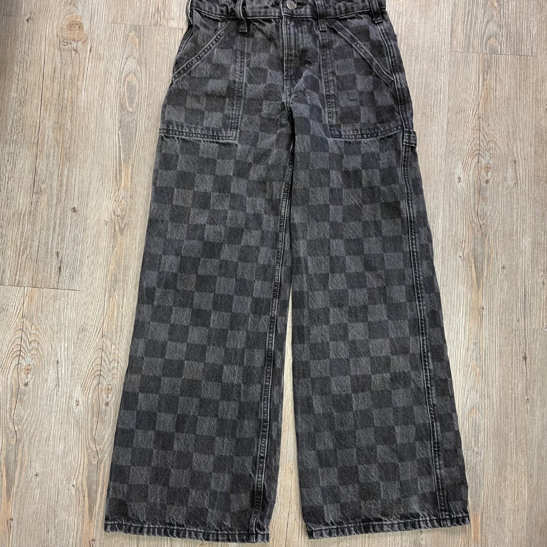 Black Gap Wide Stride Sportif Ample Jeans, 12Y