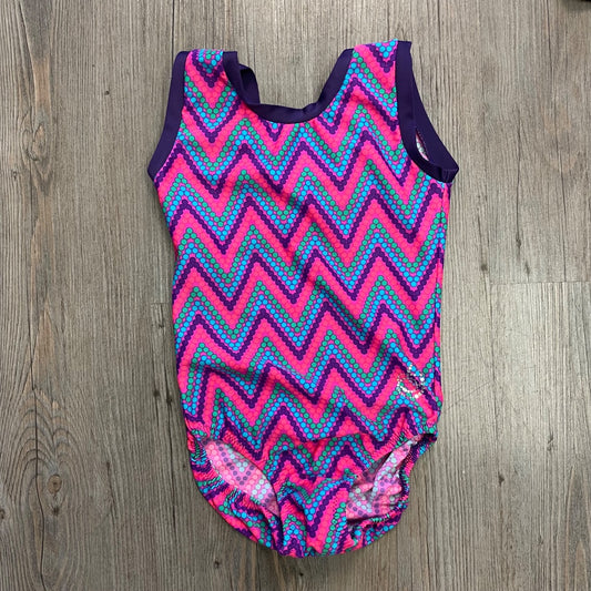 Multi Colour Jagwear Gymnastic Leotard, 8Y