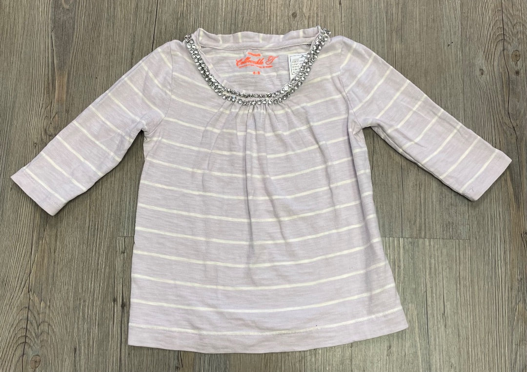 Lavander Crewcuts LS Tee, 4-5Y