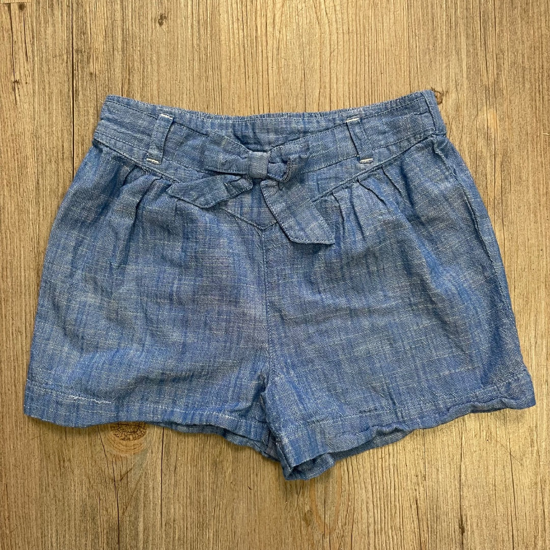 Blue Hatley Chambray Shorts, 7Y