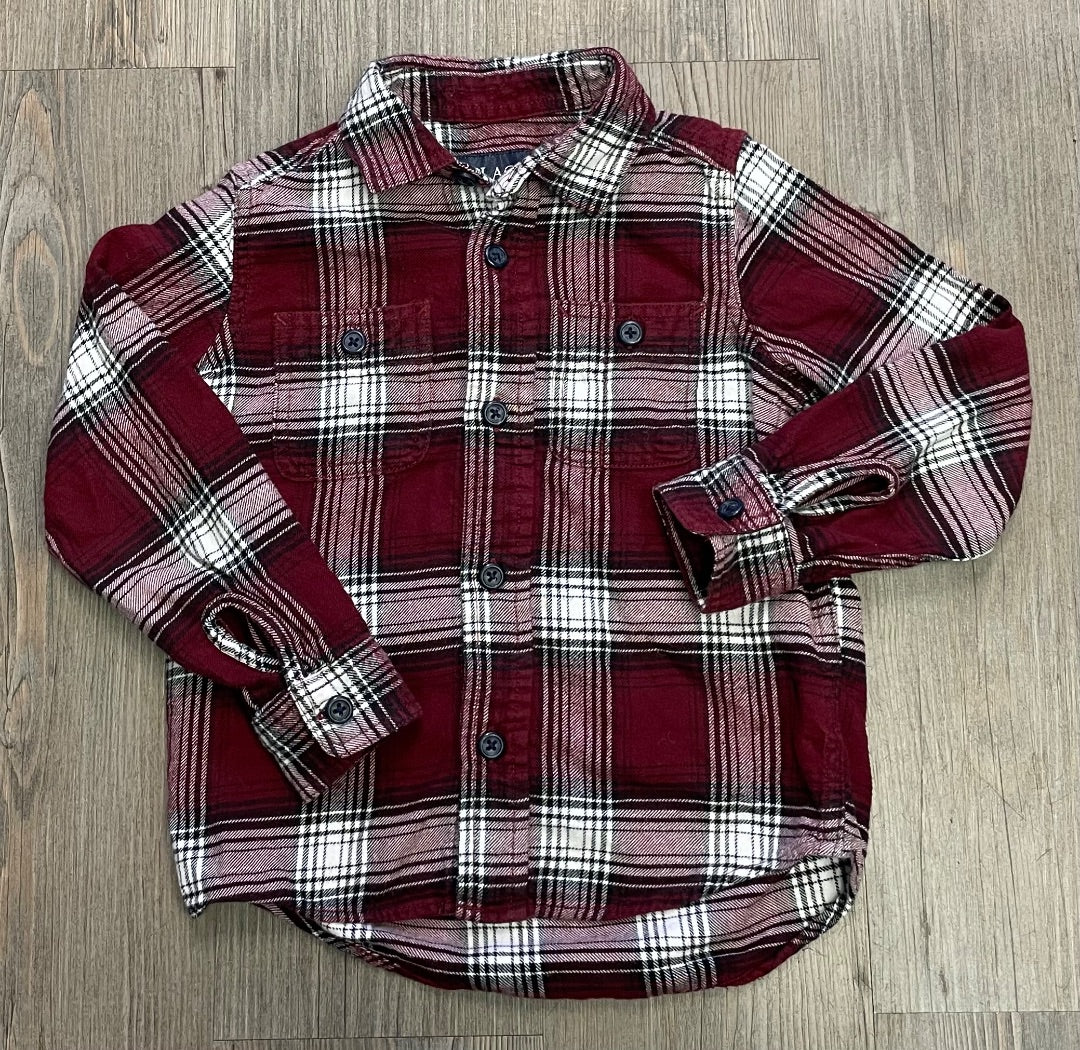 Multi Colour Childrens Place Flannel Shirt, 4Y