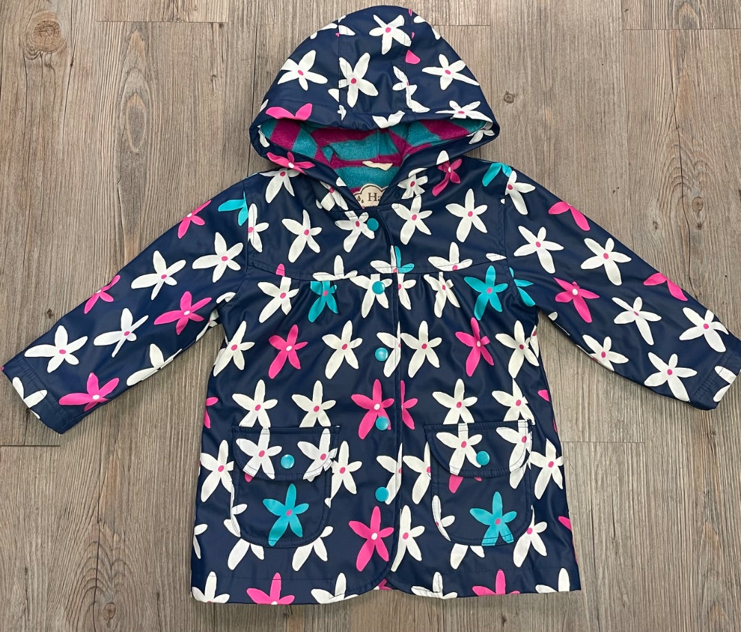 Floral Hatley Rain Jacket, 2Y
