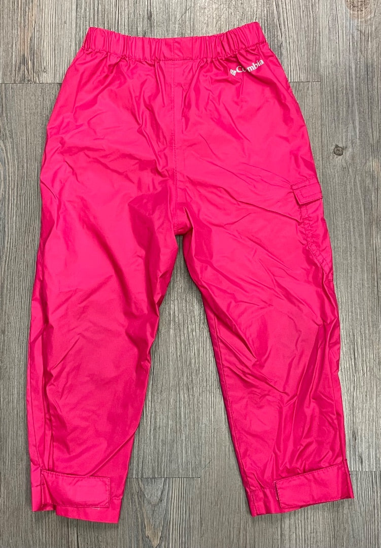 Pink Columbia Rain Pants, 4Y