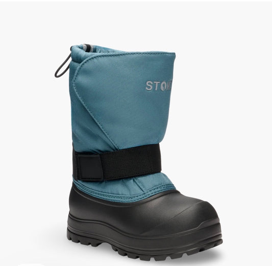 Denim Blue Stonz Trek Kid Ultra-weight Insulated Winter Boot with Liner, 10