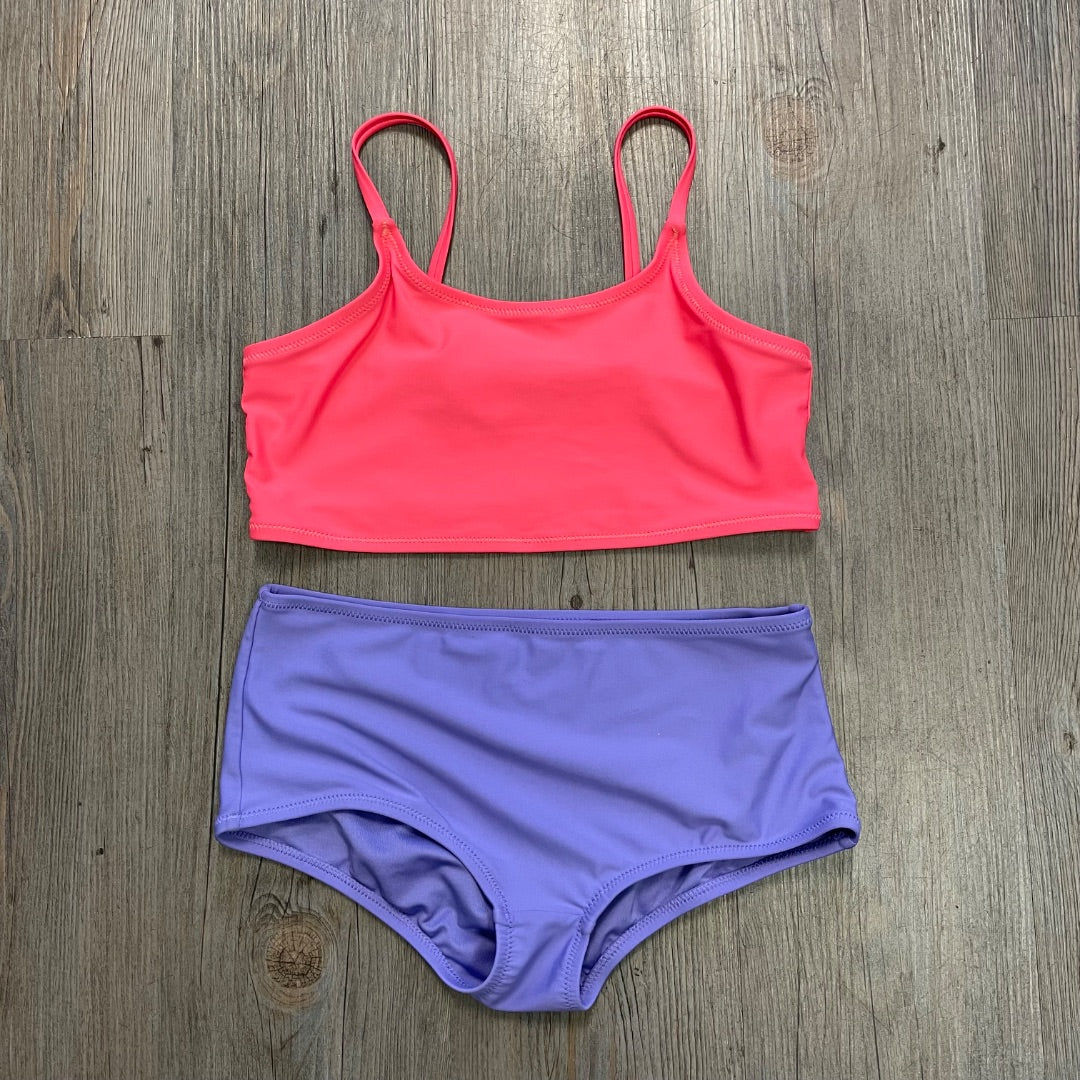 Lavender Coral Gap 2PC Bathing Suits, 10-11Y