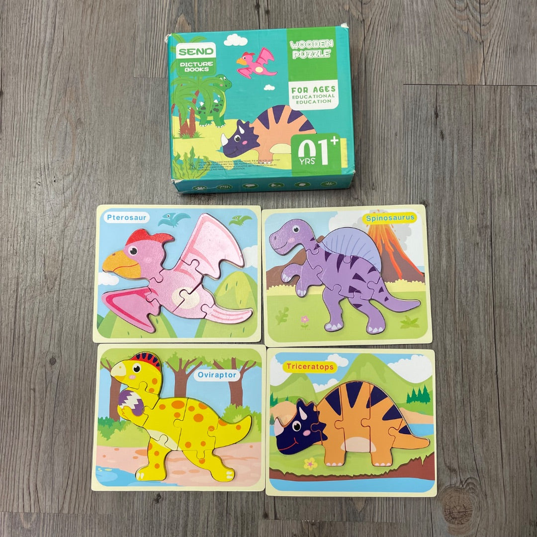 Multi colour  Wooden Puzzles, Pre-owned