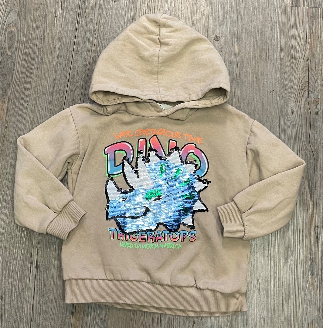 Beige H&M Pullover Hoodie, 4-6Y