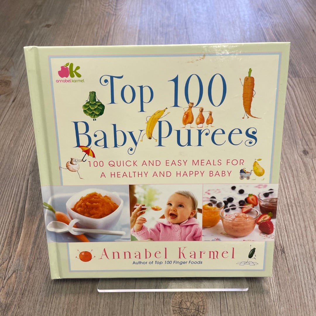 Multi Colour  Top  100 baby Purees, Hardcover