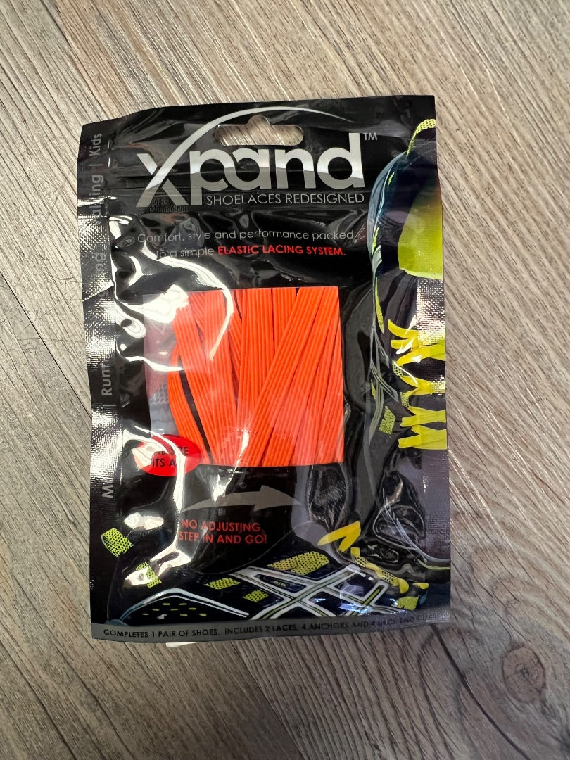 Orange Xpand Elastic Lacing System, One Size