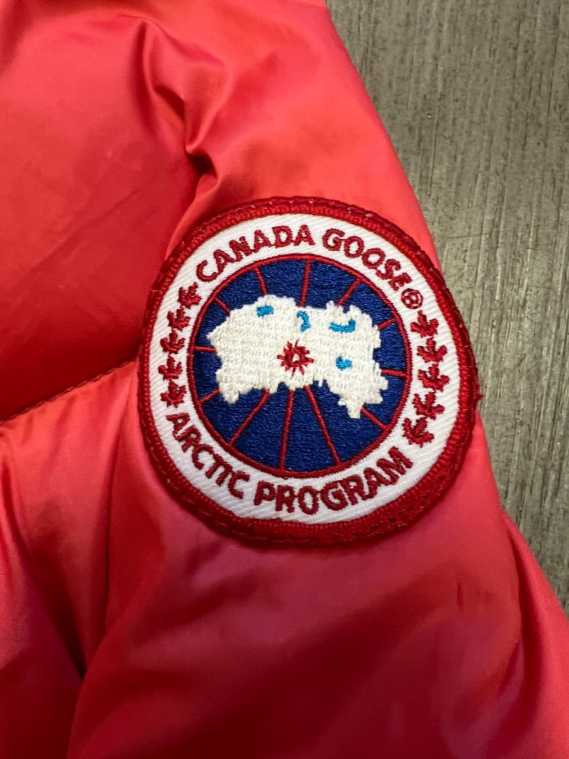 Orange Canada Goose Down Parka, 10-12Y