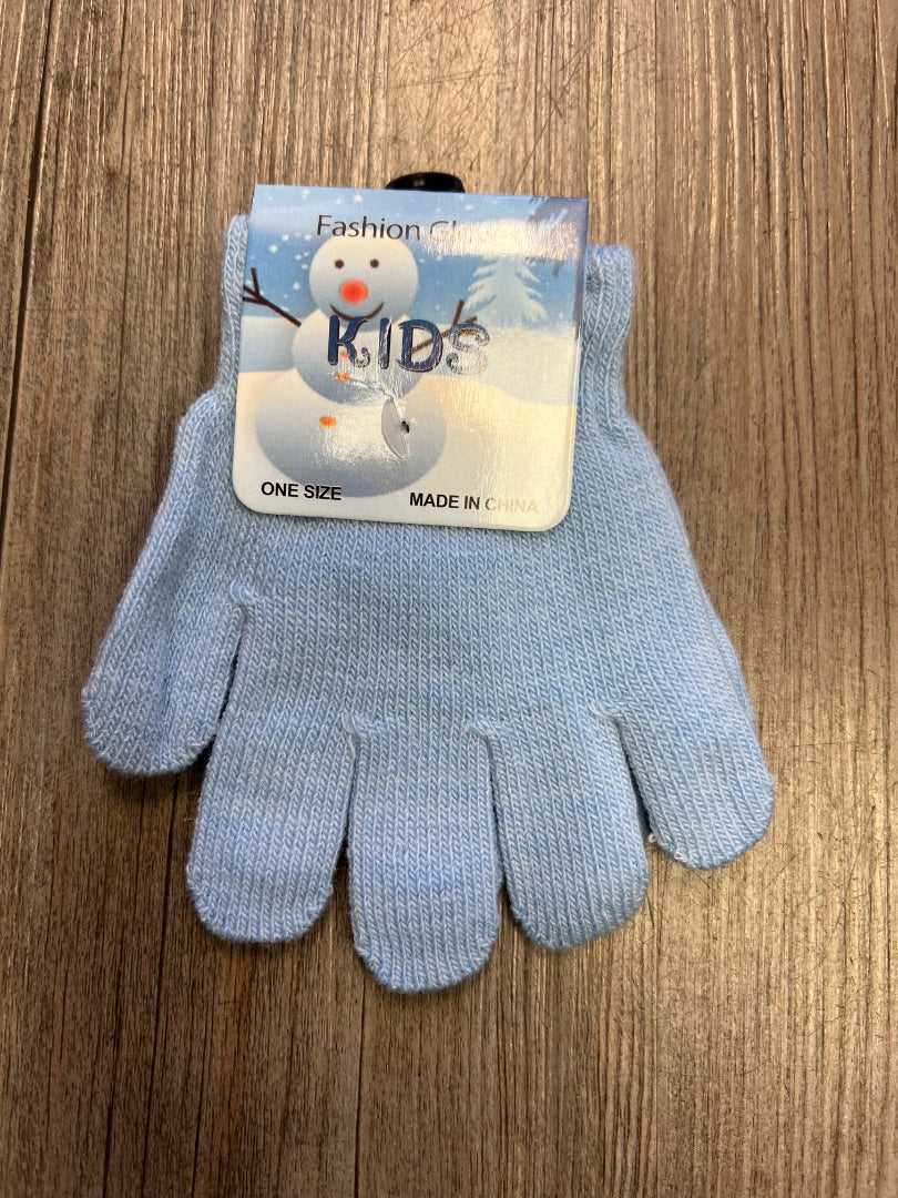 Baby Blue Fashion Gloves Knit Gloves, 3-6Y
