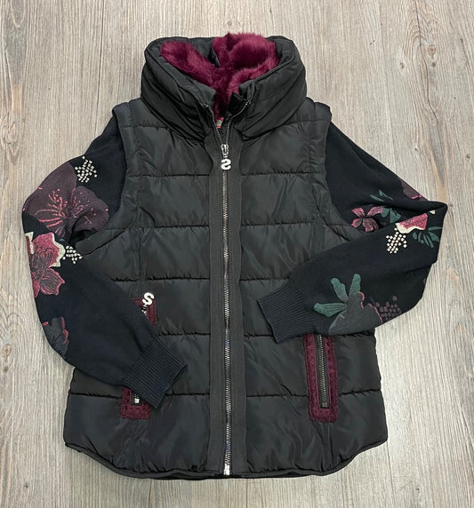 Black Desigual 2 In 1 Jacket, 9-10Y