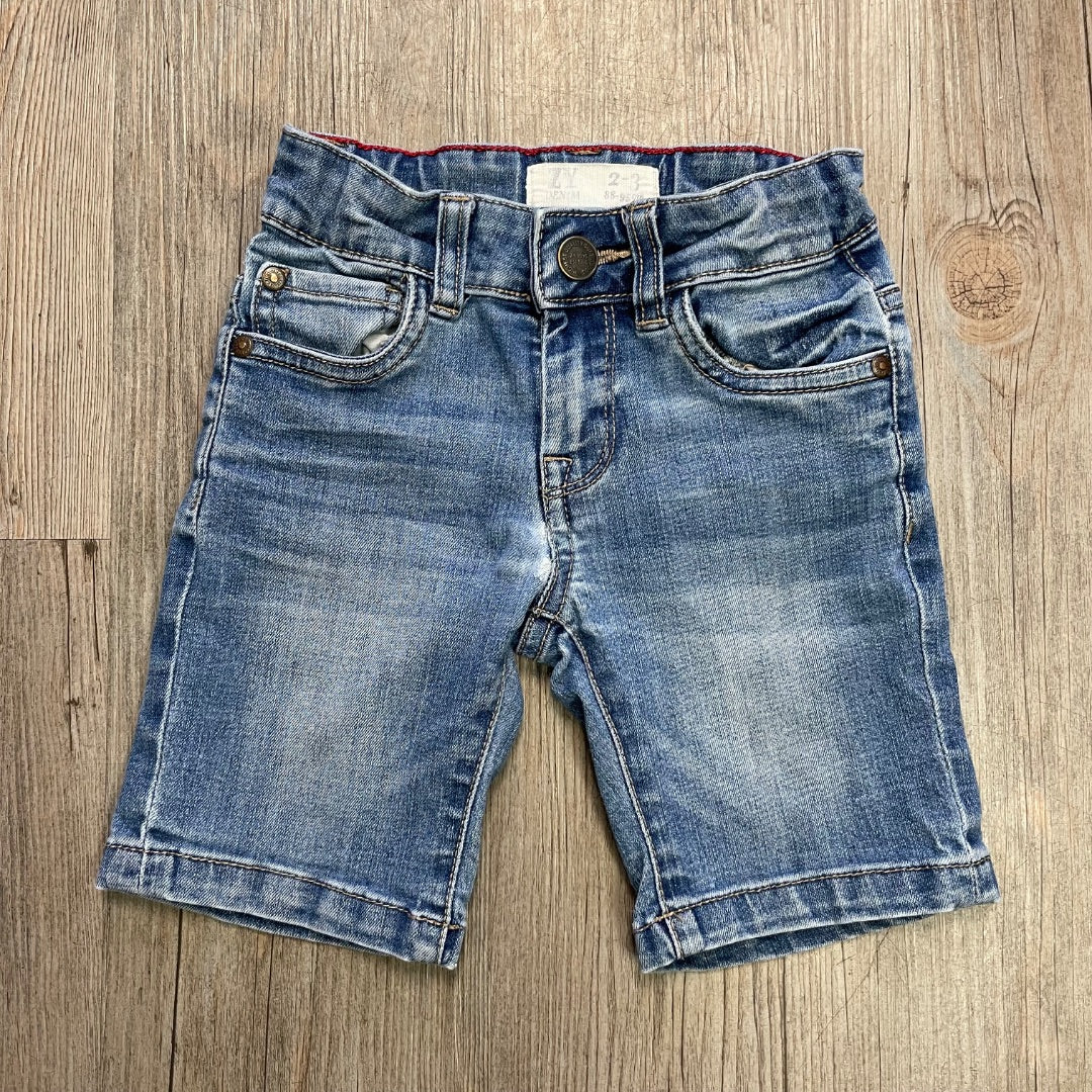 Blue ZY Denim Shorts, 2-3Y