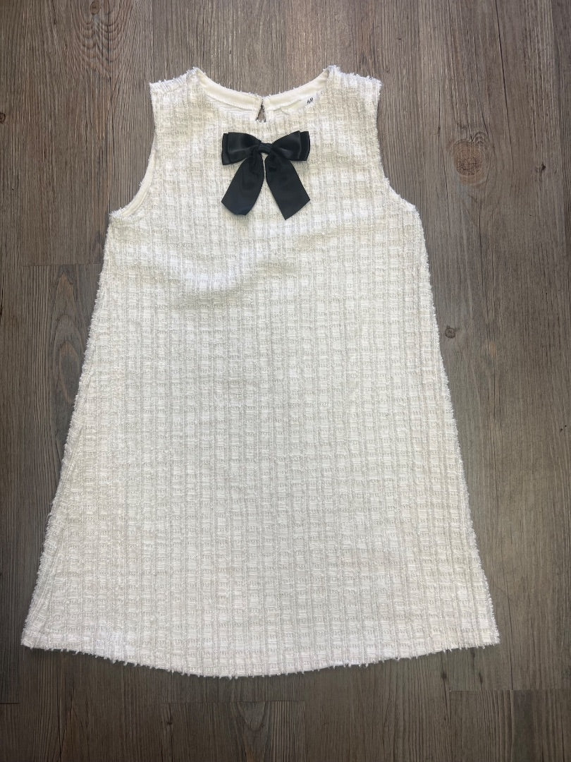 White H&M Sleeveless Dress Dress, 6-7Y