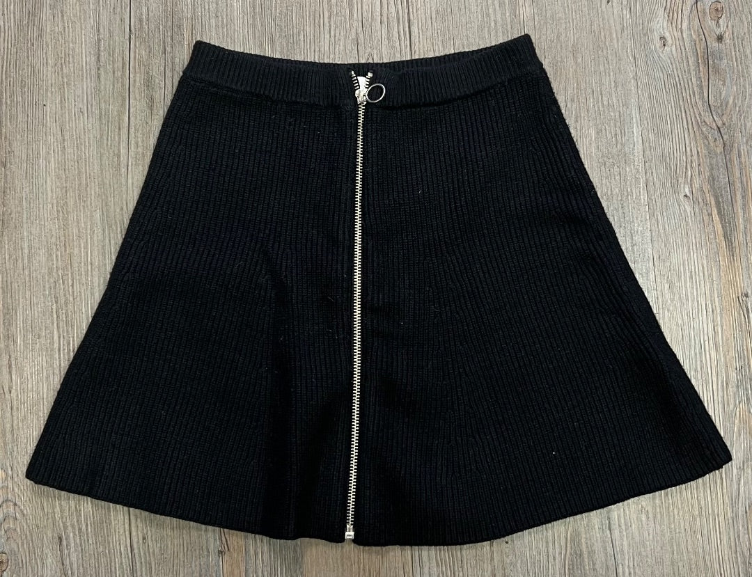 Black Zara Knit Skirt, 11-12Y