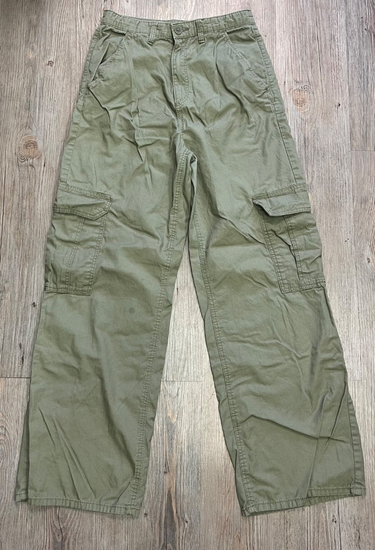 Green H&M Cargo pants, 13-14Y