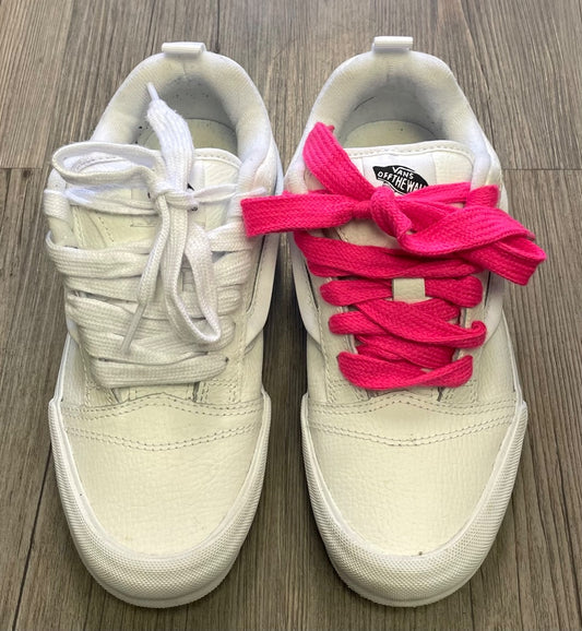 White Vans Lace Up Shoes, 5M-6.5W