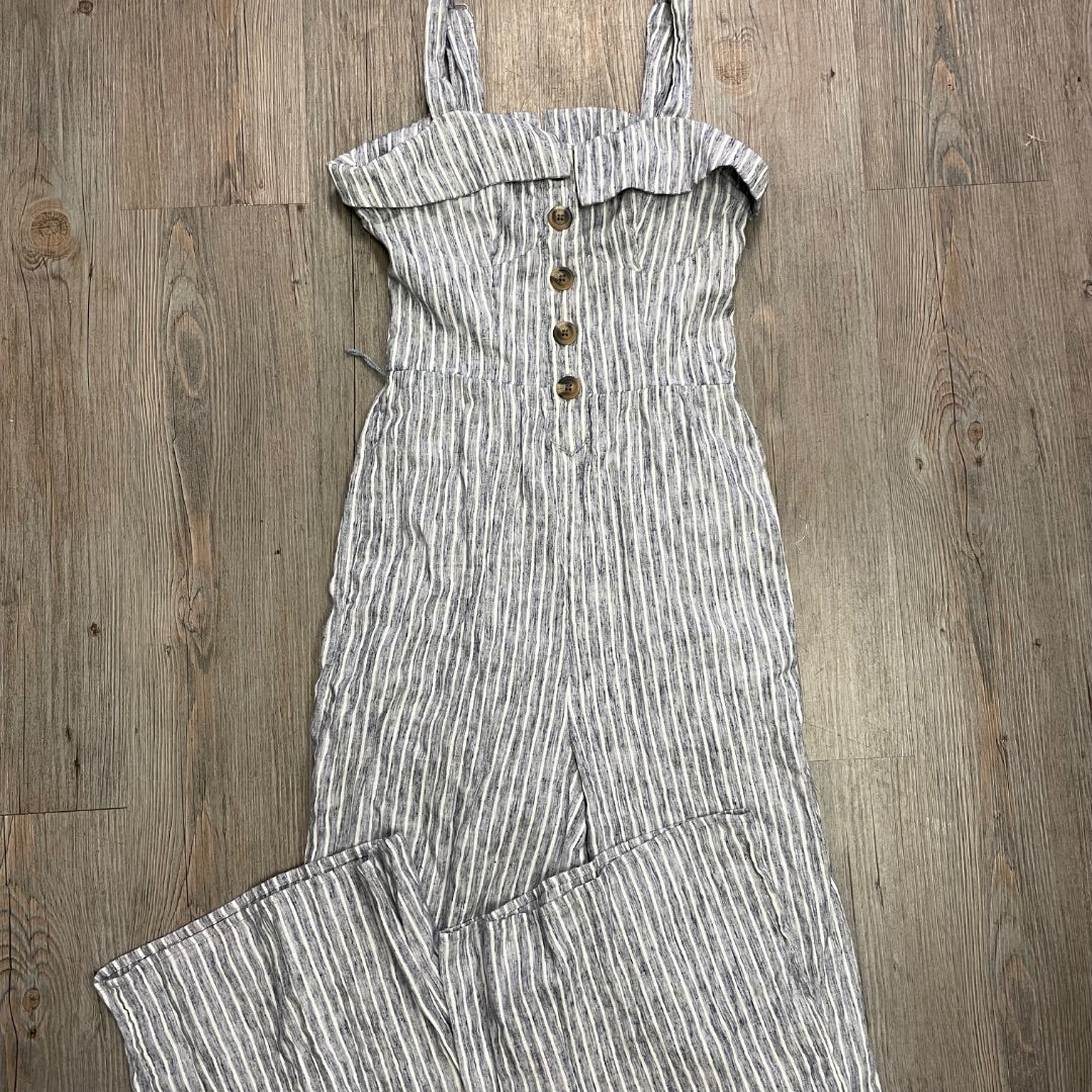 White,Blue American Eagle Stripe Dress, 00