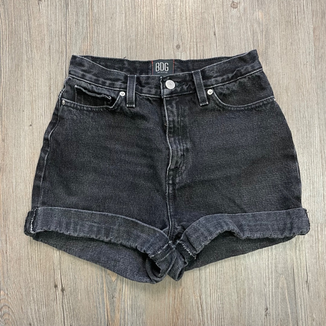 Black BDG Denim Shorts, 24 Waist
