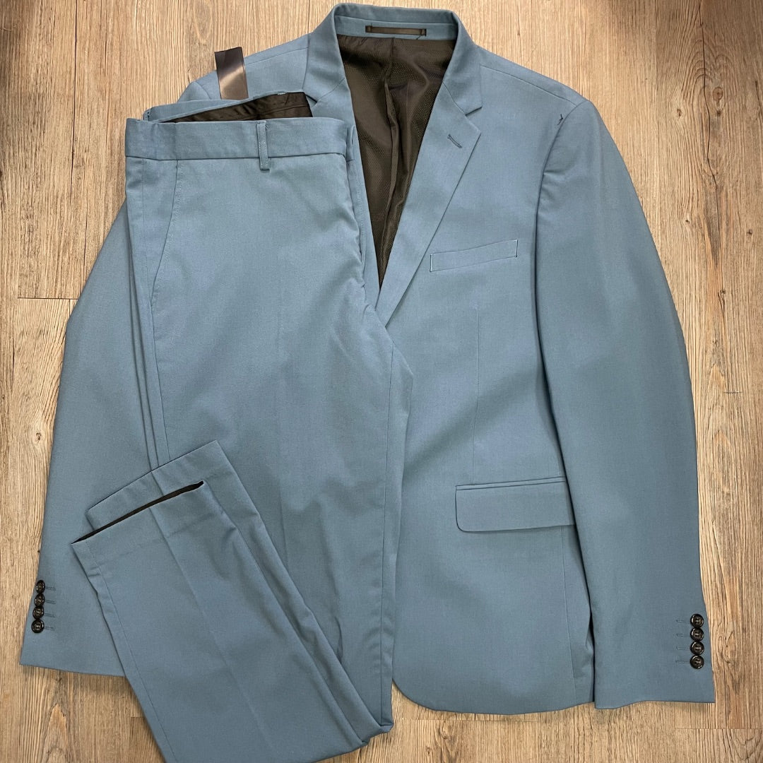 Maroon Soul Of London Dress Suit Set, 44 Blazer 38 Pants