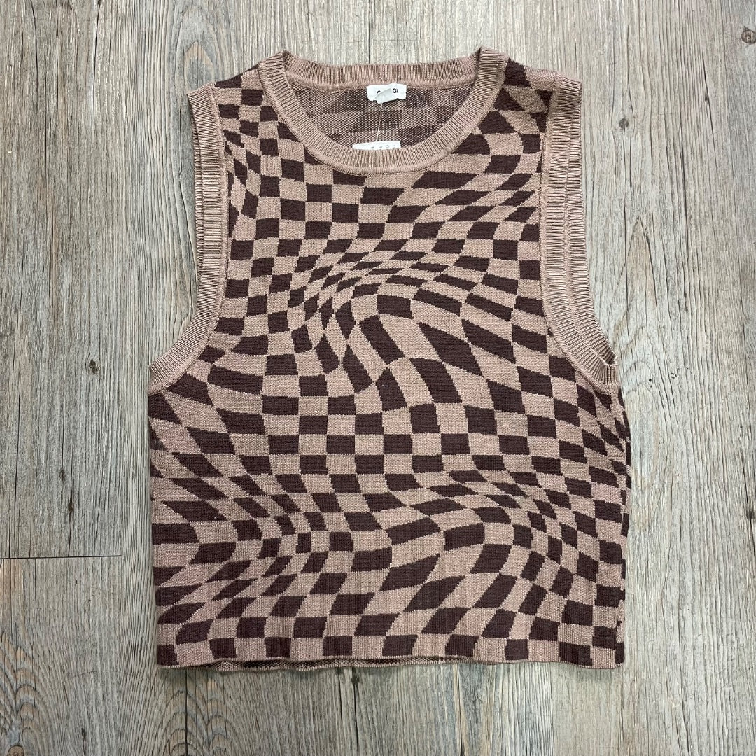 Brown Garage Tank Top, Large