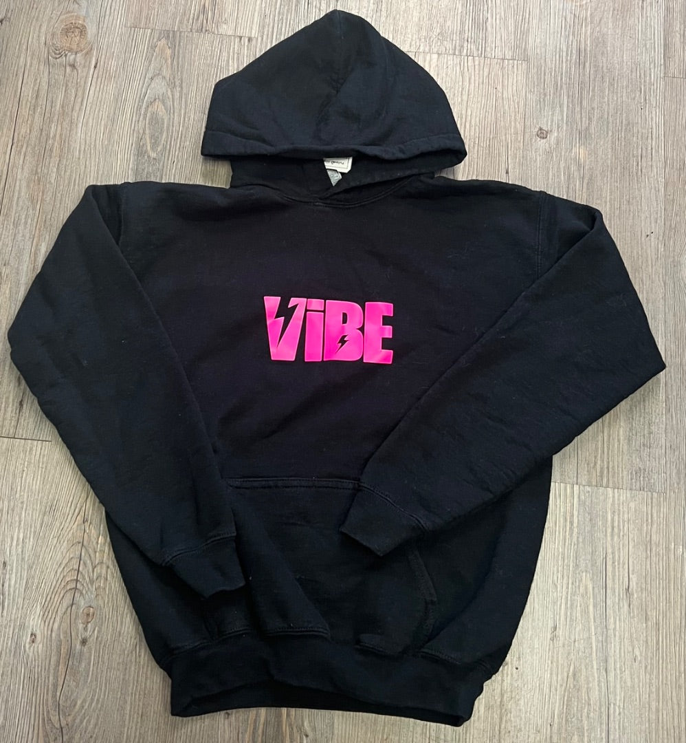 Black Gildan Pullover Hoodie, 7-8Y