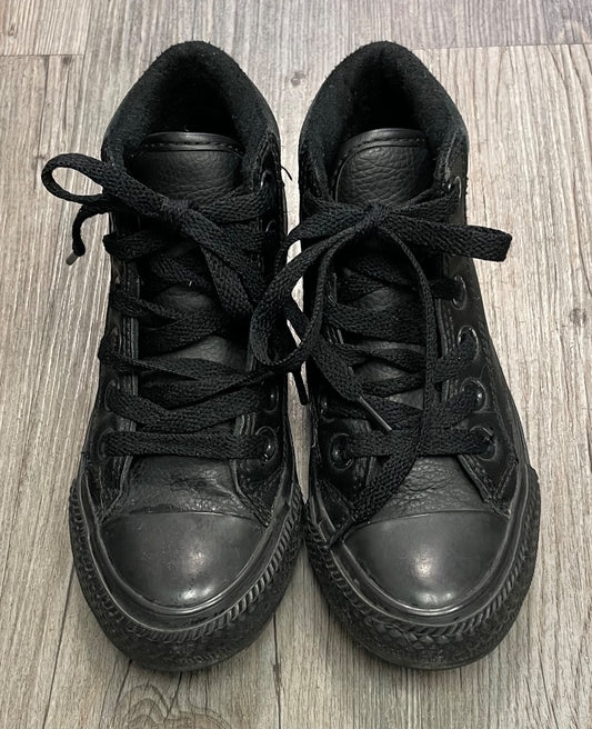 Black Converse Hightop Shoes, 11Y