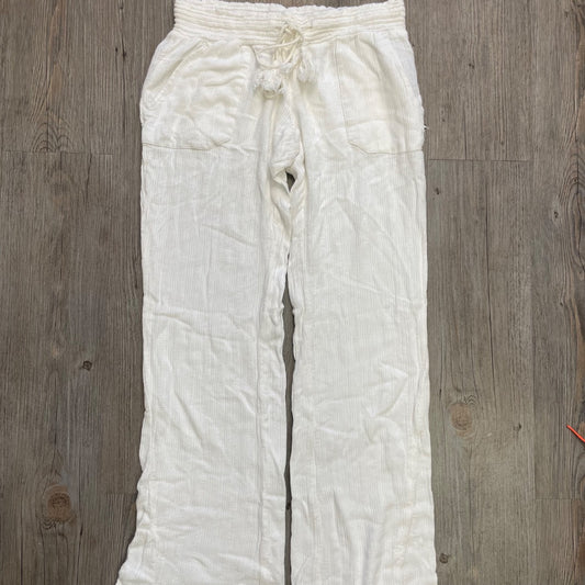 White Roxy Draw String Pants, Medium
