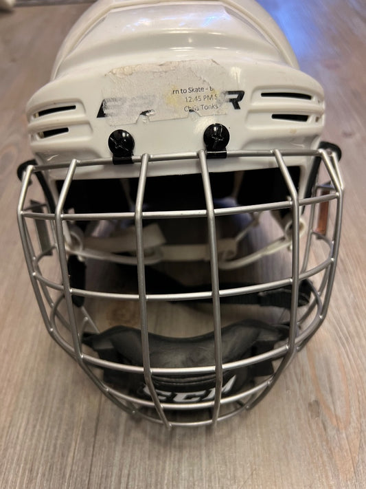 White Bauer/CCM Hockey Helmet, 50-55CM