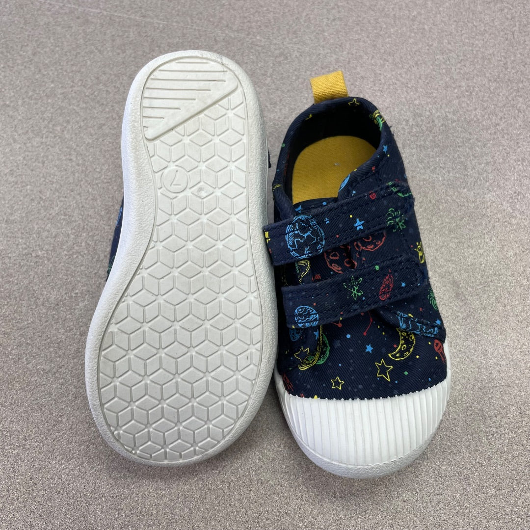 Multi Colour  Velcro Shoes, 7T
